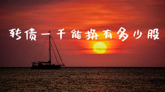 转债一千能换有多少股_https://m.fansifence.com_贵金属行情_第1张