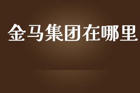 金马集团在哪里_https://m.fansifence.com_公募基金_第1张