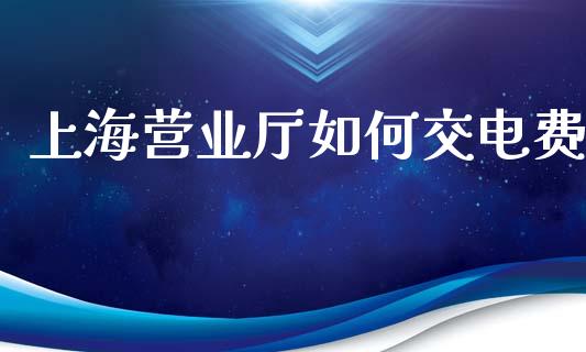 上海营业厅如何交电费_https://m.fansifence.com_个股行情_第1张