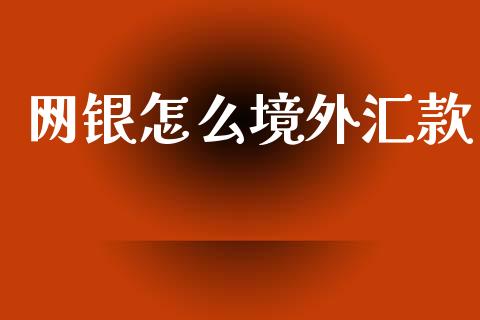 网银怎么境外汇款_https://m.fansifence.com_消费金融_第1张