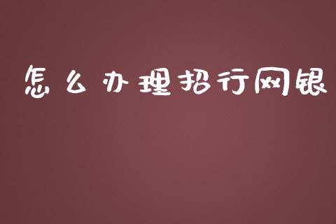 怎么办理招行网银_https://m.fansifence.com_公募基金_第1张