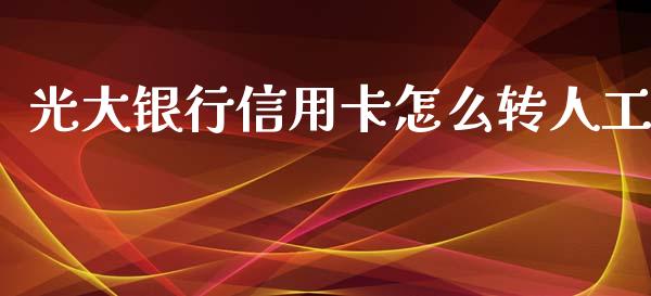 光大银行信用卡怎么转人工_https://m.fansifence.com_贵金属行情_第1张