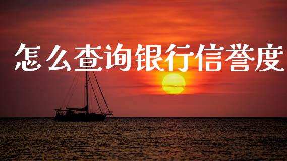 怎么查询银行信誉度_https://m.fansifence.com_个股行情_第1张