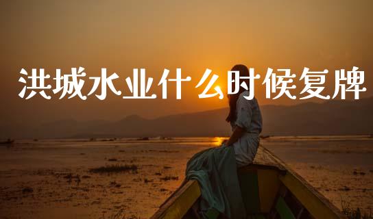洪城水业什么时候复牌_https://m.fansifence.com_贵金属行情_第1张