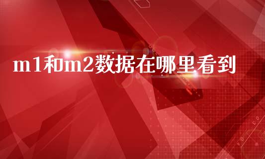 m1和m2数据在哪里看到_https://m.fansifence.com_个股行情_第1张
