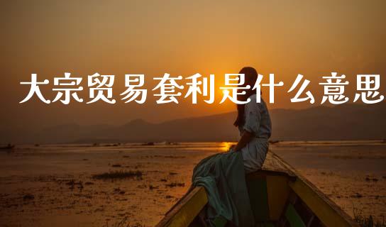 大宗贸易套利是什么意思_https://m.fansifence.com_个股行情_第1张
