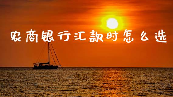 农商银行汇款时怎么选_https://m.fansifence.com_贵金属行情_第1张
