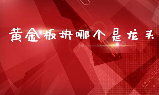 黄金板块哪个是龙头_https://m.fansifence.com_个股行情_第1张