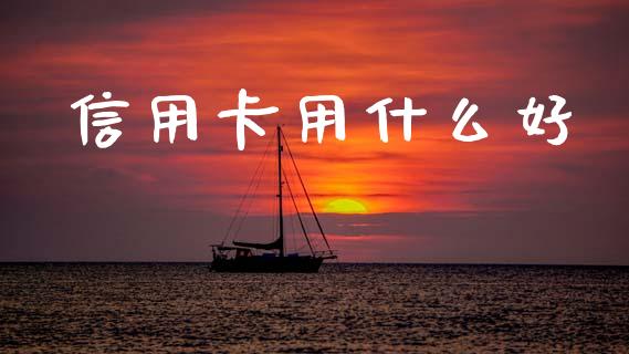 信用卡用什么好_https://m.fansifence.com_消费金融_第1张