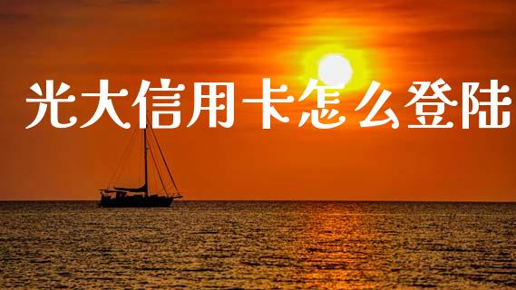 光大信用卡怎么登陆_https://m.fansifence.com_消费金融_第1张