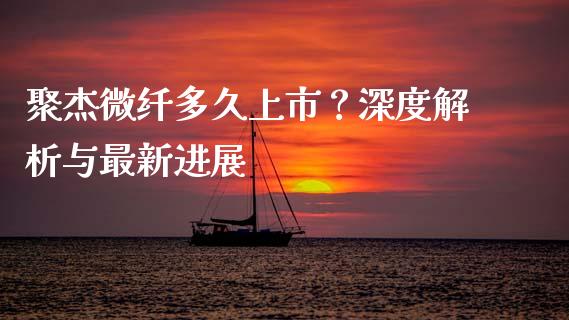 聚杰微纤多久上市？深度解析与最新进展_https://m.fansifence.com_贵金属行情_第1张