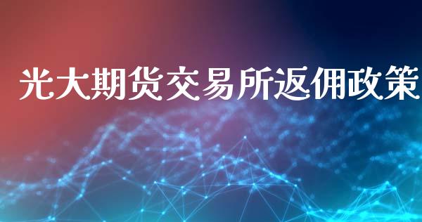 光大期货交易所返佣政策_https://m.fansifence.com_公募基金_第1张