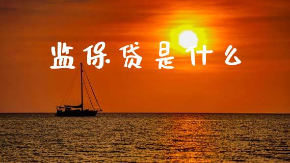 监保贷是什么_https://m.fansifence.com_个股行情_第1张
