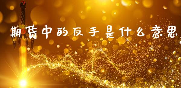 期货中的反手是什么意思_https://m.fansifence.com_个股行情_第1张