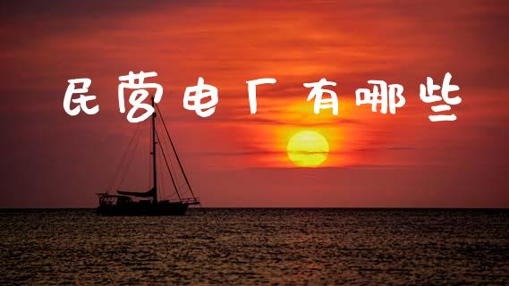 民营电厂有哪些_https://m.fansifence.com_贵金属行情_第1张