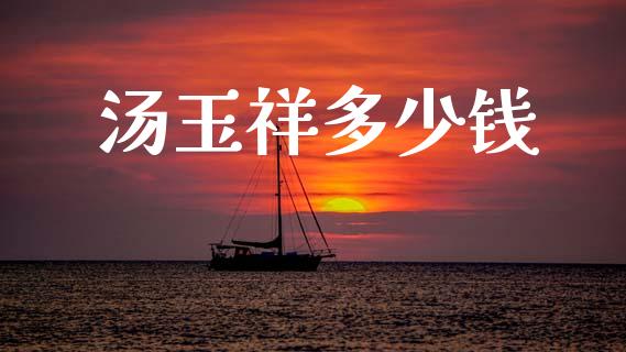 汤玉祥多少钱_https://m.fansifence.com_消费金融_第1张