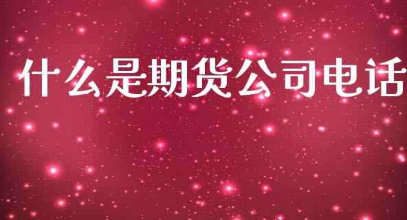 什么是期货公司电话_https://m.fansifence.com_个股行情_第1张