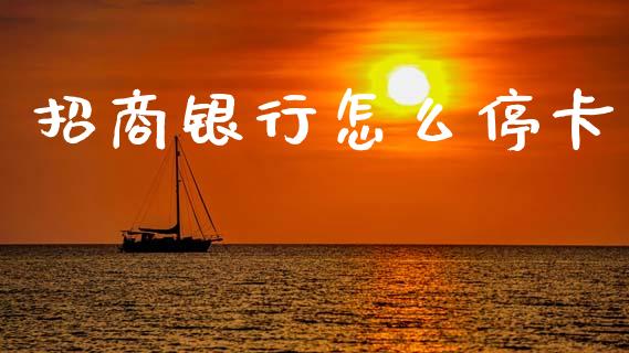 招商银行怎么停卡_https://m.fansifence.com_贵金属行情_第1张
