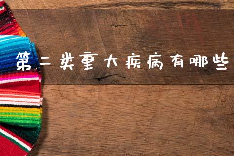 第二类重大疾病有哪些_https://m.fansifence.com_公募基金_第1张