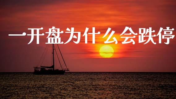 一开盘为什么会跌停_https://m.fansifence.com_贵金属行情_第1张