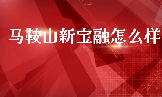 马鞍山新宝融怎么样_https://m.fansifence.com_消费金融_第1张