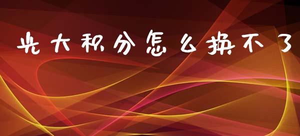 光大积分怎么换不了_https://m.fansifence.com_消费金融_第1张