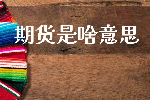 期货是啥意思_https://m.fansifence.com_个股行情_第1张