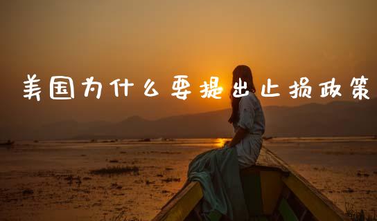 美国为什么要提出止损政策_https://m.fansifence.com_贵金属行情_第1张
