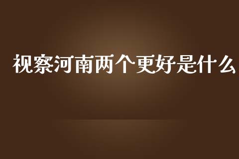 视察河南两个更好是什么_https://m.fansifence.com_公募基金_第1张