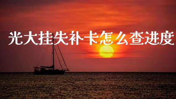 光大挂失补卡怎么查进度_https://m.fansifence.com_个股行情_第1张