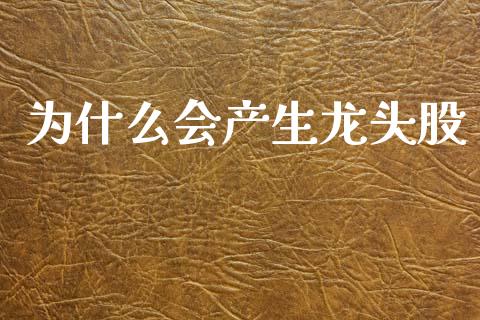 为什么会产生龙头股_https://m.fansifence.com_个股行情_第1张