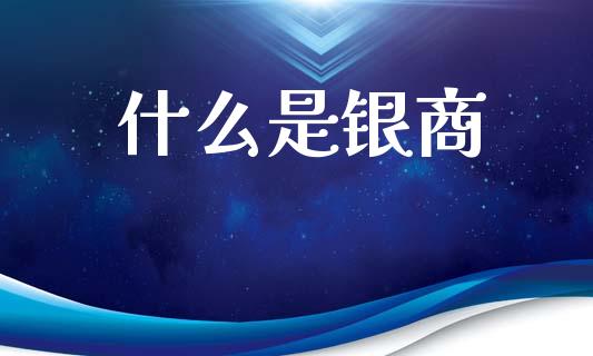 什么是银商_https://m.fansifence.com_公募基金_第1张