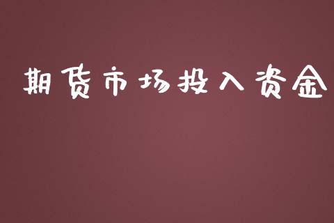 期货市场投入资金_https://m.fansifence.com_消费金融_第1张