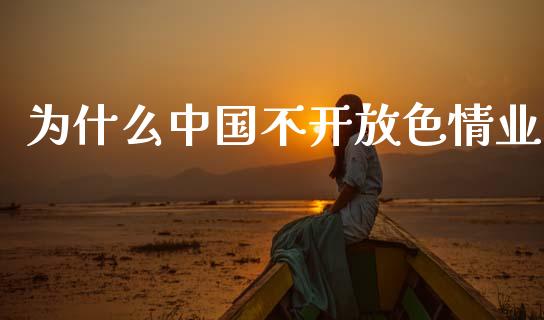 为什么中国不开放色情业_https://m.fansifence.com_个股行情_第1张