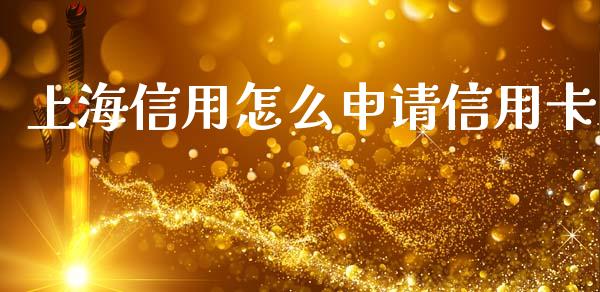 上海信用怎么申请信用卡_https://m.fansifence.com_贵金属行情_第1张