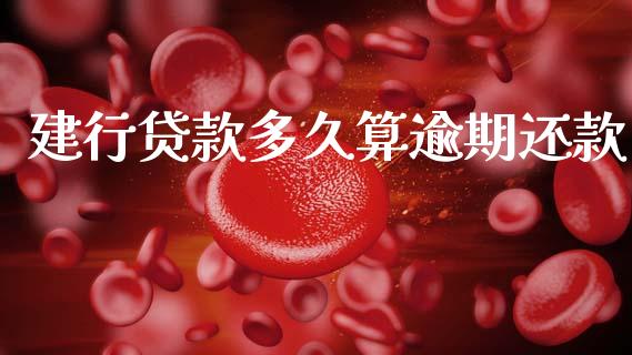 建行贷款多久算逾期还款_https://m.fansifence.com_公募基金_第1张