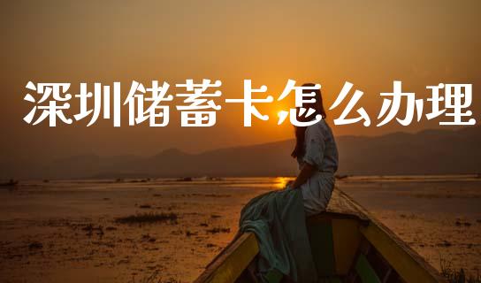 深圳储蓄卡怎么办理_https://m.fansifence.com_公募基金_第1张