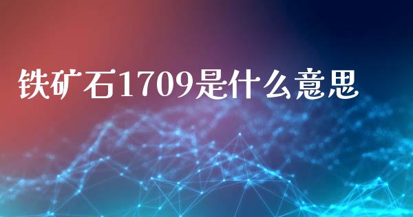 铁矿石1709是什么意思_https://m.fansifence.com_公募基金_第1张