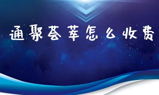 通聚荟萃怎么收费_https://m.fansifence.com_公募基金_第1张