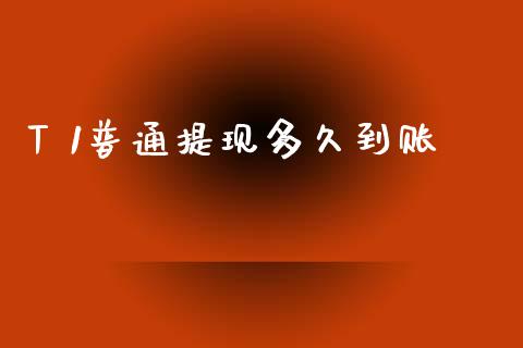 T 1普通提现多久到账_https://m.fansifence.com_个股行情_第1张