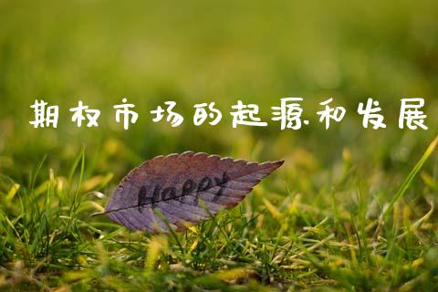 期权市场的起源和发展_https://m.fansifence.com_个股行情_第1张