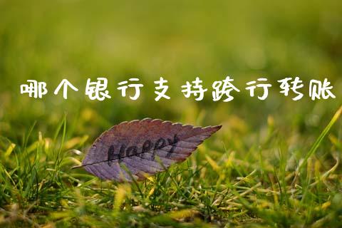 哪个银行支持跨行转账_https://m.fansifence.com_贵金属行情_第1张