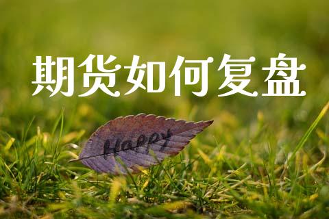 期货如何复盘_https://m.fansifence.com_公募基金_第1张