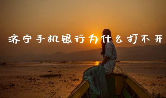 济宁手机银行为什么打不开_https://m.fansifence.com_消费金融_第1张