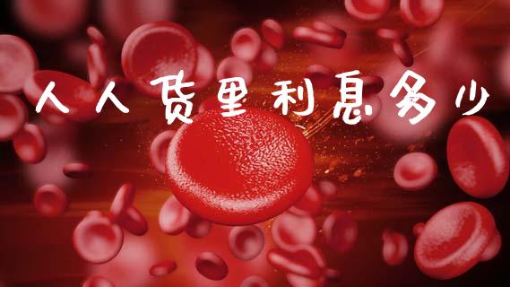 人人货里利息多少_https://m.fansifence.com_消费金融_第1张
