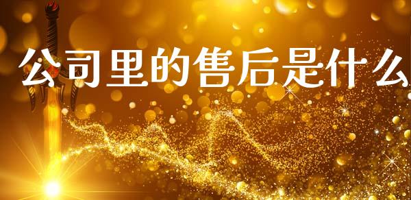 公司里的售后是什么_https://m.fansifence.com_个股行情_第1张