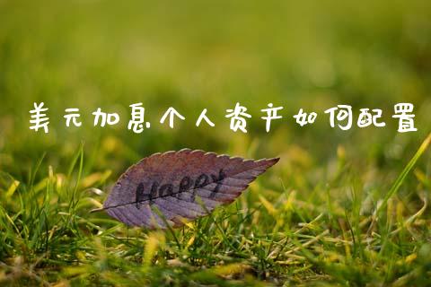 美元加息个人资产如何配置_https://m.fansifence.com_贵金属行情_第1张