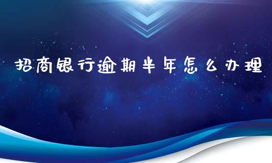 招商银行逾期半年怎么办理_https://m.fansifence.com_消费金融_第1张