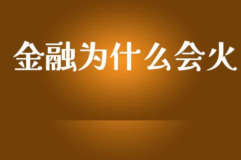 金融为什么会火_https://m.fansifence.com_公募基金_第1张