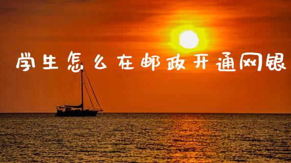 学生怎么在邮政开通网银_https://m.fansifence.com_贵金属行情_第1张